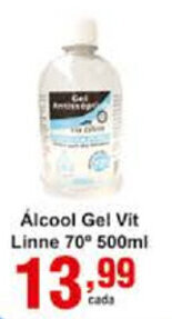 Alcool Gel Vit Linne 70 500ml