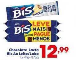 Barracão Supermercado Chocolate Lacta Bis Ao Leite Laka oferta