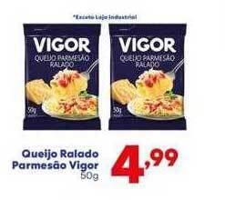 Barracão Supermercado Queijo Ralado Parmesão Vigor oferta