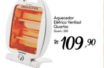 Giassi Supermercados Aquecedor Elétrico Ventisol Quartzo oferta