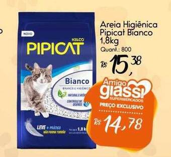 Giassi Supermercados Areia Higiênica Pipicat Bianco oferta