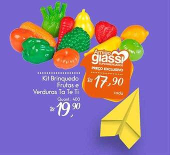 Giassi Supermercados Kit Brinquedo Frutas E Verduras Ta Te Ti oferta