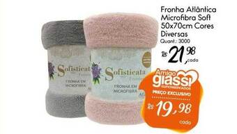 Giassi Supermercados Fronha Atlântica Microfibra Soft 50x70cm Cores Diversas oferta