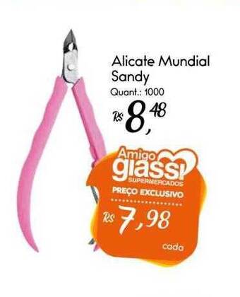 Giassi Supermercados Alicate Mundial Sandy oferta
