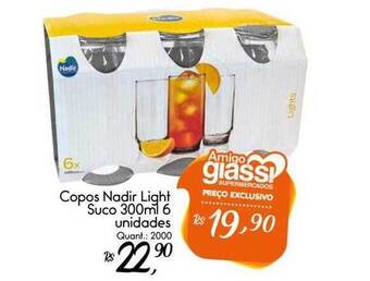 Giassi Supermercados Copos Nadir Light Suco oferta