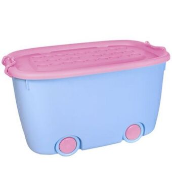 Freitas Varejo Caixa organizadora de brinquedos az e rs útil bazar 56x36cm oferta