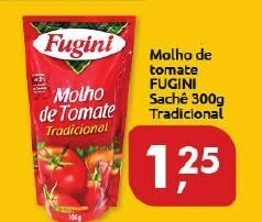 Supermercados Nori Molho de Tomate Fugini Sache 300g tradicional oferta