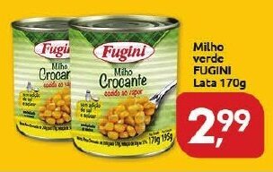 Supermercados Nori Milho Verde Fugini lata 170g oferta