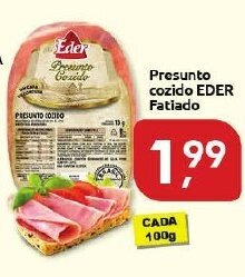 Supermercados Nori Presunto cozido Eder Fatiado 100g oferta