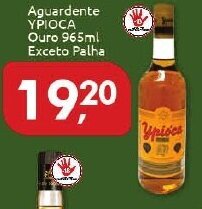 Supermercados Nori Aguardente Ypioca Ouro 965ml Exceto Palha oferta