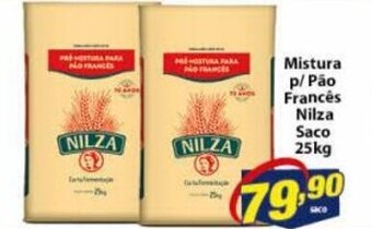 Vencedor Atacadista Mistura p/ Pao Frances Nilza saco 25kg oferta
