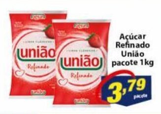 Vencedor Atacadista Acucar refinado Uniao pacote 1kg oferta