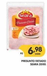 Supermercados Real Presunto Fatiado Seara oferta