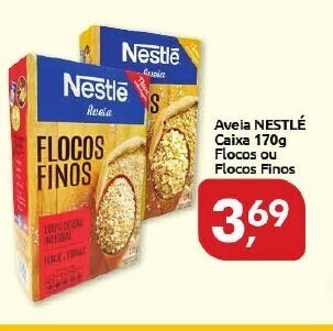 Supermercados Nori Aveia Nestle Caixa 170g Flocos ou Flocos Finos oferta