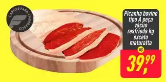 Frangolândia Picanha bovino tipo A peca vacuo resfriada 1kg exceto maturatta oferta