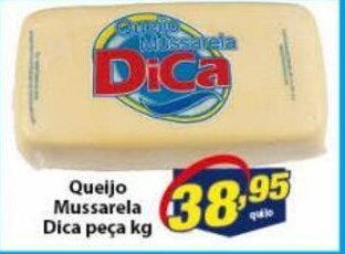 Vencedor Atacadista Queijo mussarela Dica peca 1kg oferta