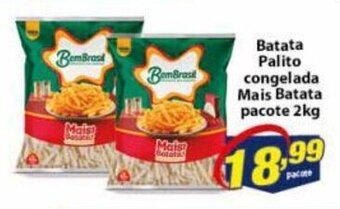 Vencedor Atacadista Batata palito congelada Mais Batata pacote 2kg oferta