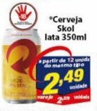 Vencedor Atacadista Cerveja Skol lata 350ml oferta