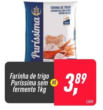 Farinha de Trigo Purissima sem fermento 1kg