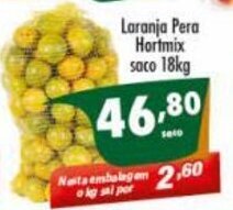 Vencedor Atacadista Laranja pera Hortmix saco 18kg oferta