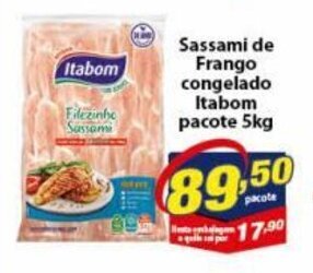 Vencedor Atacadista Sassami de Frango Congelado Itabom pacote 5kg oferta