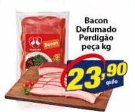 Vencedor Atacadista Bacon Defumado Perdigao peca 1kg oferta