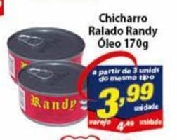 Vencedor Atacadista Chicharro Ralado Randy Oleo 170g oferta