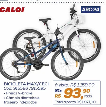 Lojas Colombo Bicicleta oferta