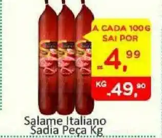 Atacado Máximo Salame Italiano Sadia 1kg oferta