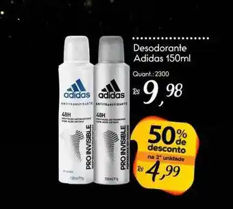 Giassi Supermercados Desodorante Adidas 50% De Desconto Na 2a Unidade oferta