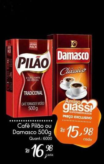 Giassi Supermercados Café Pilão Ou Damasco oferta
