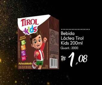 Giassi Supermercados Bebida Láctea Tirol Kids oferta