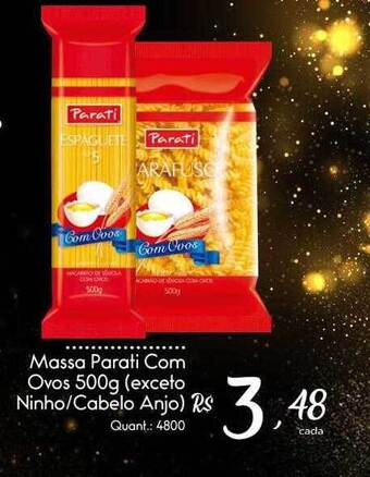 Giassi Supermercados Massa Parati Com Ovos oferta