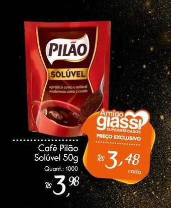 Giassi Supermercados Café Pilão Soluvel oferta