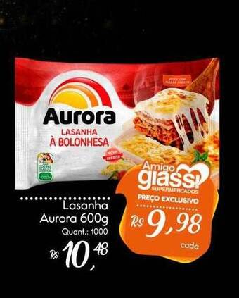 Giassi Supermercados Lasanha Aurora oferta