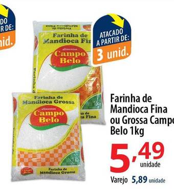 Akki Atacadista Farinha De Mandioca Fina Ou Grossa Campo Belo oferta
