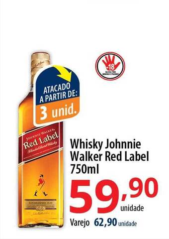 Akki Atacadista Whisky Johnnie Walker Red Label oferta