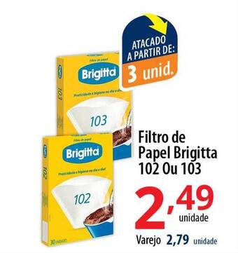 Akki Atacadista Filtro De Papel Brigitta 102 Ou 103 oferta