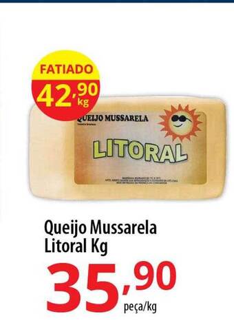 Akki Atacadista Queijo Mussarela Litoral Kg oferta