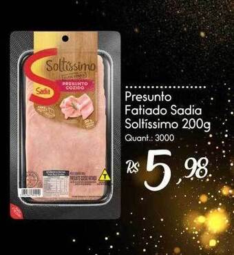 Giassi Supermercados Presunto Fatiado Sadia Soltissimo oferta
