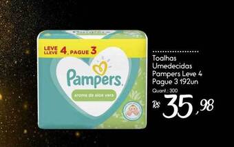 Giassi Supermercados Toalhas Umedecidas Pampers Leve 4 Pague 3 oferta