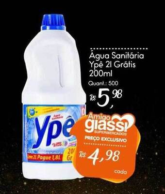 Giassi Supermercados Agua Sanitaria Ypê oferta
