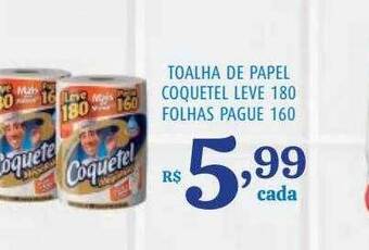 Bahamas Supermercados Toalha De Papel Coquetel Leve 180 Folhas Pague 160 oferta