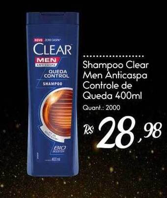 Giassi Supermercados Shampoo Clear Men Anticaspa Controle De Queda oferta