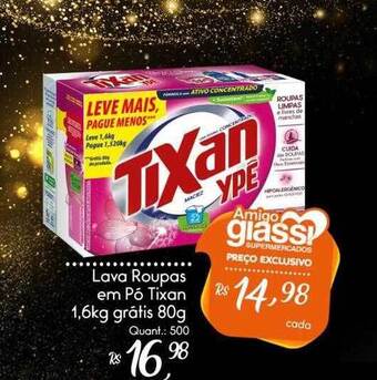 Giassi Supermercados Lava Roupas Em Pó Tixan oferta