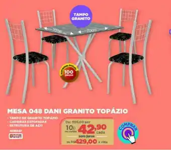 Mesa 048 Dani Granito Topázio