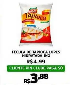Fécula De Tapioca Lopes Hidratada 1kg