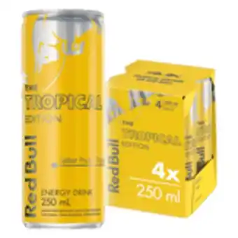 Sam's Club Energético red bull energy drink, tropical edition, 250ml (4 latas) oferta