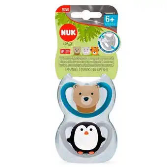 Kit 2 chupetas space silicone boy s2 nuk