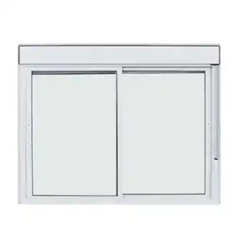 Leroy Merlin Janela de correr 2 folhas alumínio pintado branco com persiana blackout 1,20x1,20m linha idea 3a alumínio oferta